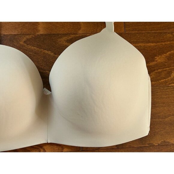 Cacique Lane Bryant Size 42F Nude Solid Lightly Lined No-Wire Bra Plus T-Shirt - Picture 2 of 8